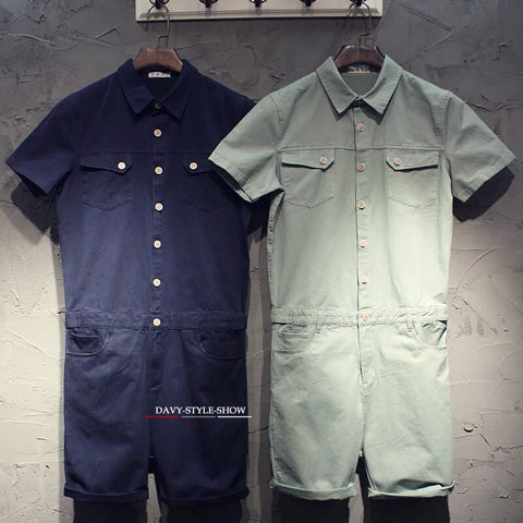 M-XXL! 2018   Men's jumpsuit fashion jeans trend