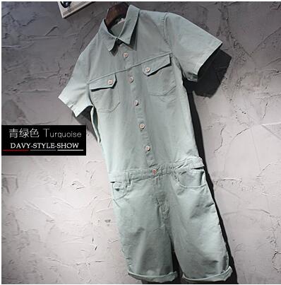 M-XXL! 2018   Men's jumpsuit fashion jeans trend