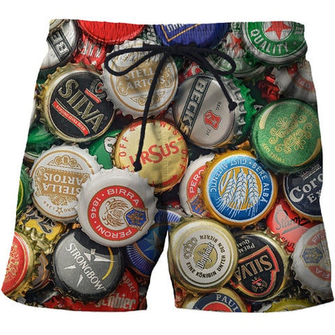 2019 New Shorts Men Summer Hot Sale Beach Shorts Homme Casual Style Loose Elastic Fashion Brand Clothing Beer 3D Short Pants
