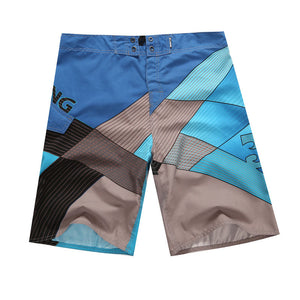 Patchwork Board Shorts Beach Summer Men Workout Breathable Quick Dry Bermuda Surfing Trunks Swim Beachwear Surf Wear Short Pants