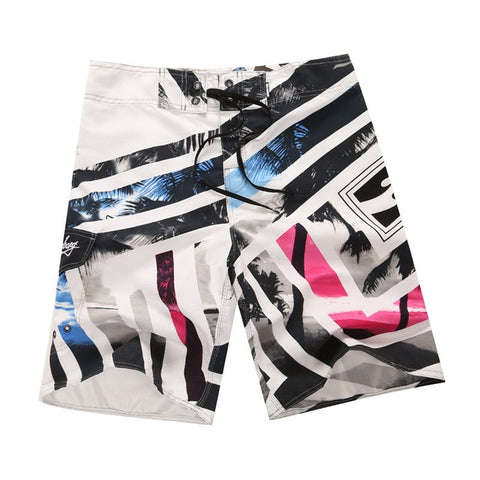 Patchwork Board Shorts Beach Summer Men Workout Breathable Quick Dry Bermuda Surfing Trunks Swim Beachwear Surf Wear Short Pants