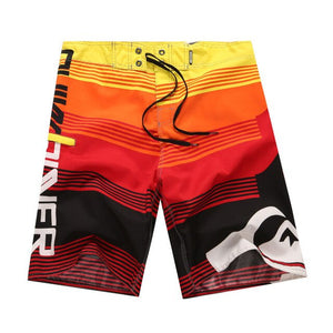 Patchwork Board Shorts Beach Summer Men Workout Breathable Quick Dry Bermuda Surfing Trunks Swim Beachwear Surf Wear Short Pants