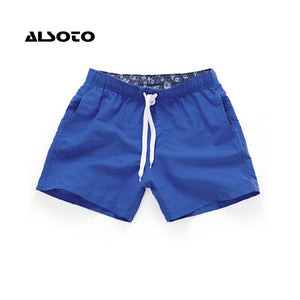Beach shorts Fashion Printed Waist Shorts Board Shorts Men Casual Solid Mid Man Straight Drawstring Shorts S-XXL Hot Sale