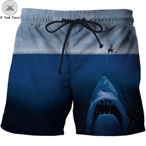 Fashion Fish Beach Shorts 2019 3D Print Brand Clothing Men Korte Broek Harajuku Hip Hop Style Boardshorts Trouser Dropship S-6XL