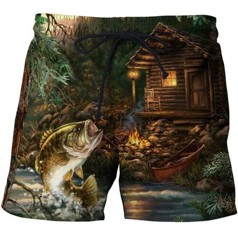 Fashion Fish Beach Shorts 2019 3D Print Brand Clothing Men Korte Broek Harajuku Hip Hop Style Boardshorts Trouser Dropship S-6XL