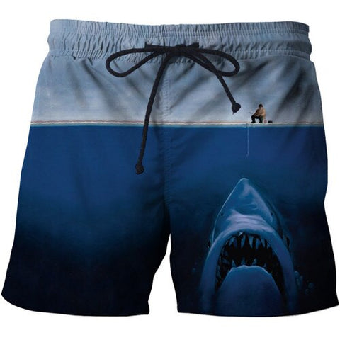 Fashion Fish Beach Shorts 2019 3D Print Brand Clothing Men Korte Broek Harajuku Hip Hop Style Boardshorts Trouser Dropship S-6XL