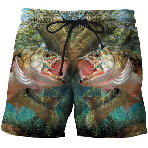 Fashion Fish Beach Shorts 2019 3D Print Brand Clothing Men Korte Broek Harajuku Hip Hop Style Boardshorts Trouser Dropship S-6XL