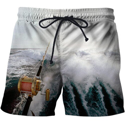 Fashion Fish Beach Shorts 2019 3D Print Brand Clothing Men Korte Broek Harajuku Hip Hop Style Boardshorts Trouser Dropship S-6XL