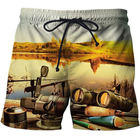 Fashion Fish Beach Shorts 2019 3D Print Brand Clothing Men Korte Broek Harajuku Hip Hop Style Boardshorts Trouser Dropship S-6XL