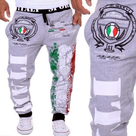 ZOGAA 2019 NEW Gyms Letter Printed Sports Pants Joggers Running Men Sweatpants Fashions Brand Clothing Bodybuilding Pants