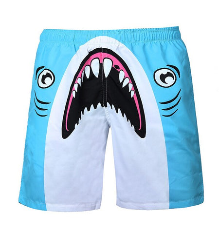 Summer men's board shorts bathing swimsuit Cartoon Bus Funny Casual quick dry beach short Hip Hop sexy liner sungs swimwear mesh