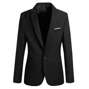 CALOFE Men Slim Fit Social Blazer Autumn Fashion Solid Mens Wedding Dress Coat Casual Plus Size Business Male Suit Jacket 2019
