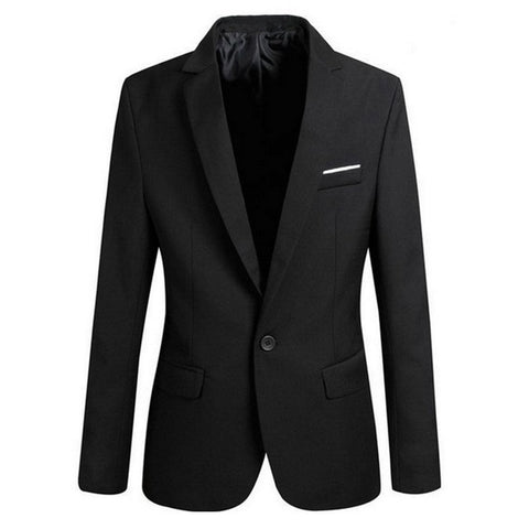CALOFE Men Slim Fit Social Blazer Autumn Fashion Solid Mens Wedding Dress Coat Casual Plus Size Business Male Suit Jacket 2019