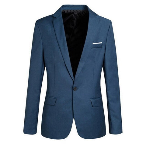 CALOFE Men Slim Fit Social Blazer Autumn Fashion Solid Mens Wedding Dress Coat Casual Plus Size Business Male Suit Jacket 2019