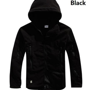 US Military Fleece Tactical Jacket Men Thermal Outdoors Polartec Warm Hooded Coat Militar Softshell Hike Outerwear Army Jackets
