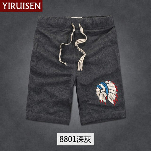 YiRuiSen Brand TOP Quality Men's Board Shorts 3XL 100% Cotton Casual Shorts Men 2018 Summer Short Pants Bermuda Masculina