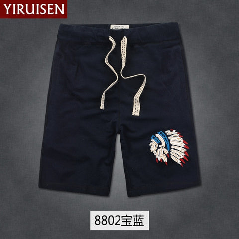 YiRuiSen Brand TOP Quality Men's Board Shorts 3XL 100% Cotton Casual Shorts Men 2018 Summer Short Pants Bermuda Masculina