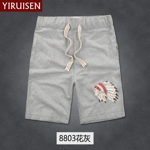 YiRuiSen Brand TOP Quality Men's Board Shorts 3XL 100% Cotton Casual Shorts Men 2018 Summer Short Pants Bermuda Masculina