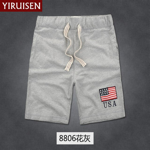 YiRuiSen Brand TOP Quality Men's Board Shorts 3XL 100% Cotton Casual Shorts Men 2018 Summer Short Pants Bermuda Masculina