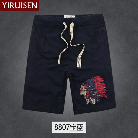 YiRuiSen Brand TOP Quality Men's Board Shorts 3XL 100% Cotton Casual Shorts Men 2018 Summer Short Pants Bermuda Masculina