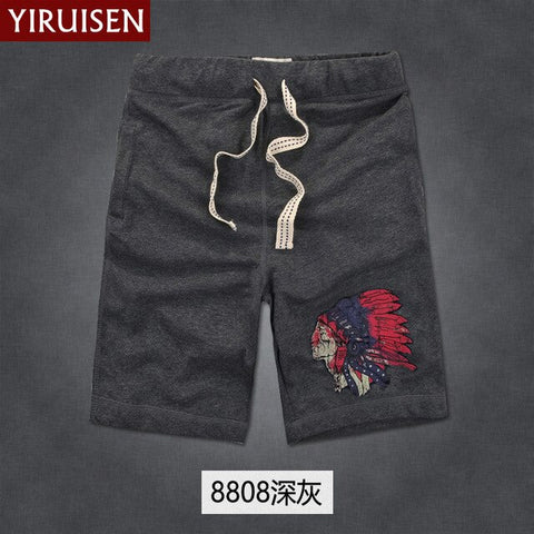 YiRuiSen Brand TOP Quality Men's Board Shorts 3XL 100% Cotton Casual Shorts Men 2018 Summer Short Pants Bermuda Masculina