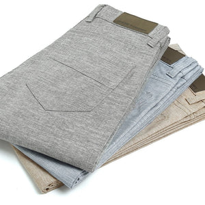 FAVOCENT 2018 summer new high quality Men's Linen cotton Pants men Casual Stretch trousers Men's Clothing pants light weight 38