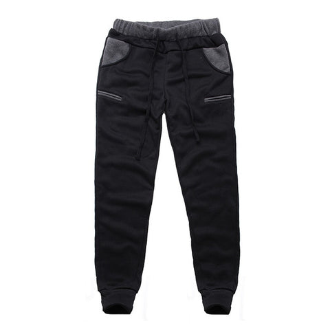 Winter Warm Thick Sweatpants Men's Track Pants Elastic Casual Baggy Lined Tracksuit Trousers Jogger Harem Pants Men Plus Size