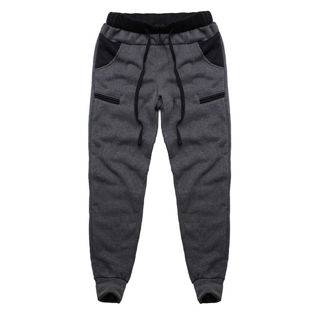 Winter Warm Thick Sweatpants Men's Track Pants Elastic Casual Baggy Lined Tracksuit Trousers Jogger Harem Pants Men Plus Size