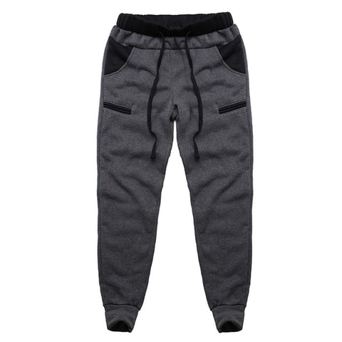 Winter Warm Thick Sweatpants Men's Track Pants Elastic Casual Baggy Lined Tracksuit Trousers Jogger Harem Pants Men Plus Size