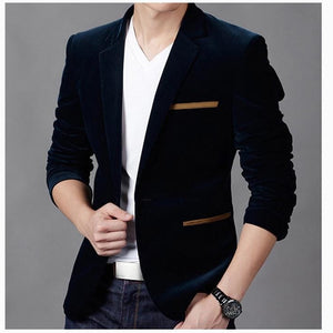 NEW Mens Fashion Brand Blazer British's Style casual Slim Fit suit jacket male Blazers men coat Terno Masculino Plus Size 3XL