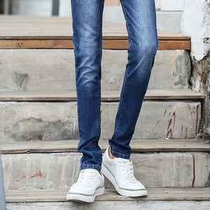 Desy Feeci Brand Men Jeans Slim Fit Skinny Denim Jeans Designer Elastic Straight  Jeans Stretch Trousers Jeans for Men