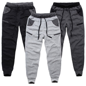 Winter Warm Thick Sweatpants Men's Track Pants Elastic Casual Baggy Lined Tracksuit Trousers Jogger Harem Pants Men Plus Size