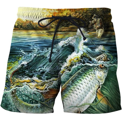 3d Fish Quick Dry Summer Mens Siwmwear Mens Beach Board Shorts Briefs For Men Swim Trunks Swim Shorts Beach Wear size s-6xl