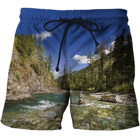 3d Fish Quick Dry Summer Mens Siwmwear Mens Beach Board Shorts Briefs For Men Swim Trunks Swim Shorts Beach Wear size s-6xl