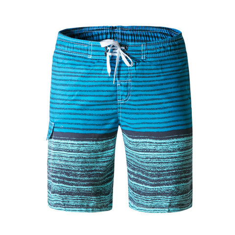 2018 Summer Style Casual Men Shorts Beach Stripe printing Board Shorts Men Quick Drying Polyester Boardshorts plus size swimwear