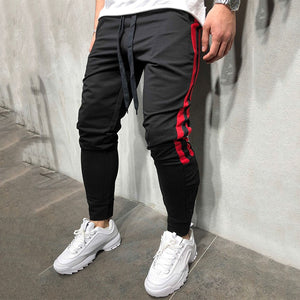 Men Track Pants 2018 NEW Fashion Hip Hop Fitness Streetwear Trousers Striped Drawstring Joggers Sweatpants Pantalon Homme