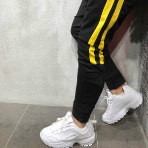 Men Track Pants 2018 NEW Fashion Hip Hop Fitness Streetwear Trousers Striped Drawstring Joggers Sweatpants Pantalon Homme