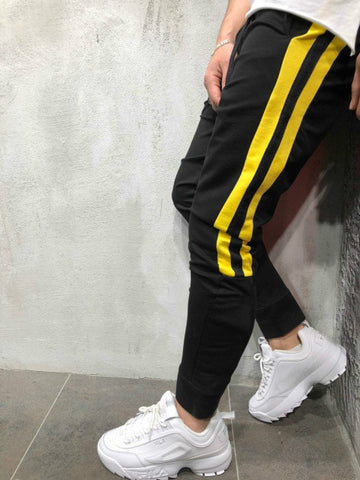 Men Track Pants 2018 NEW Fashion Hip Hop Fitness Streetwear Trousers Striped Drawstring Joggers Sweatpants Pantalon Homme