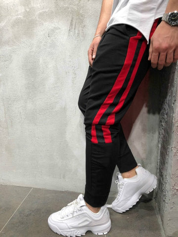 Men Track Pants 2018 NEW Fashion Hip Hop Fitness Streetwear Trousers Striped Drawstring Joggers Sweatpants Pantalon Homme