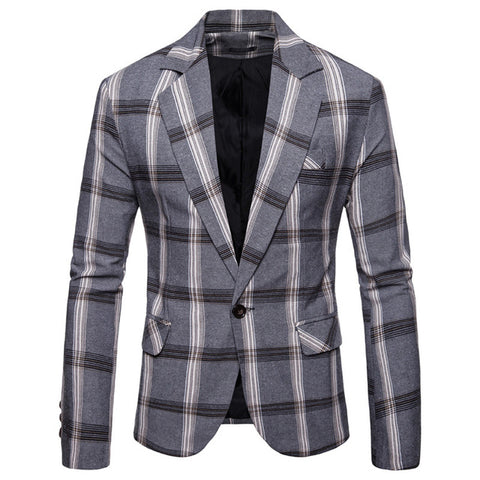 Riinr Brand Autumn Men Casual Blazer Suit Mens Cotton Suit Jacket Slim Fit Men's Classic Smart Casual Blazer For Male