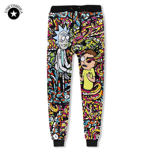 2019 Unisex Rick And Morty Sweat Pants 3D Joggers Pants Trousers Men/Women Clothing Hip Hop Pantalon Homme Sweatpants