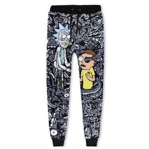 2019 Unisex Rick And Morty Sweat Pants 3D Joggers Pants Trousers Men/Women Clothing Hip Hop Pantalon Homme Sweatpants