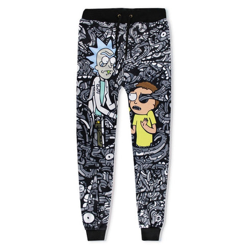 2019 Unisex Rick And Morty Sweat Pants 3D Joggers Pants Trousers Men/Women Clothing Hip Hop Pantalon Homme Sweatpants