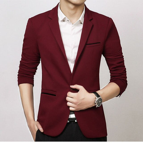 Brand Mens casual Blazers Autumn Spring Fashion Slim Fat Suit Jacket Men Blazer Masculino Clothing Vetement Homme M~5XL AF1415