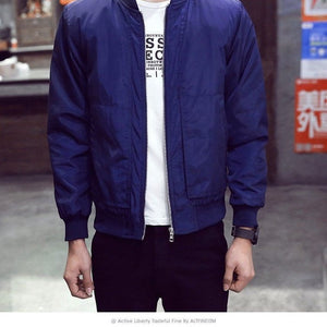 2019 Baseball Jacket Men Spring Autumn Casual Solid Fashion Slim Ma 1 Zipper Bomber Jackets Men Overcoat Mens Thin Pilot Jackets