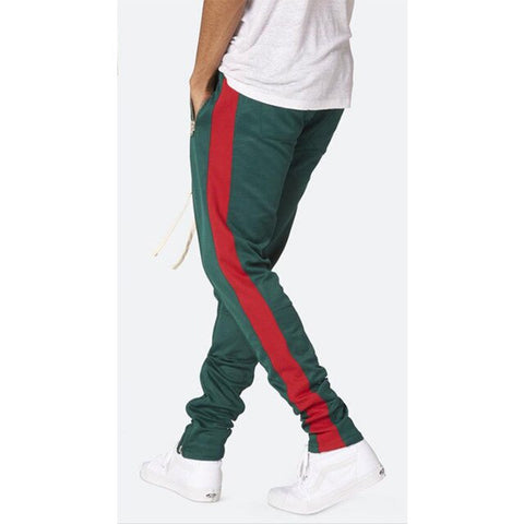 2019 Mens Zipper Pocket Anke Zip Track Pants Long Dawstring Sweatpants Side Striped Patchwork Casual Retro Trousers Man Pants