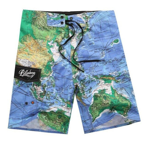 Summer 2019 Brand Fashion Printed Board Shorts Men 100% Quick Dry Elastic Man Boardshorts Sexy Spandex Beach Short Male Swimwear
