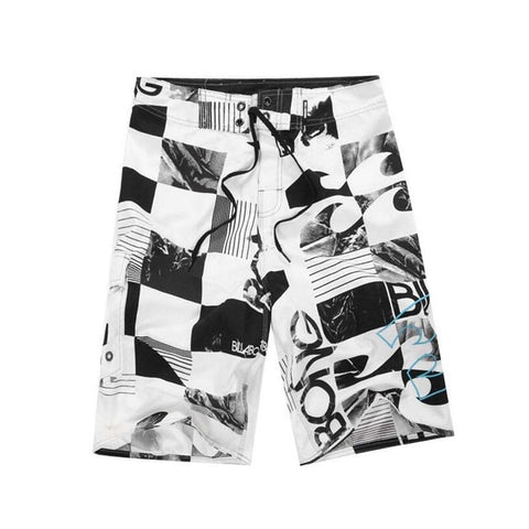 Summer 2019 Brand Fashion Printed Board Shorts Men 100% Quick Dry Elastic Man Boardshorts Sexy Spandex Beach Short Male Swimwear
