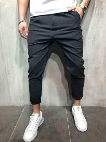 Brand Men Pants Hip Hop Harem Joggers Pants 2018 Male Trousers Mens Joggers Solid Shrink Ankle Pants Sweatpants M-4XL