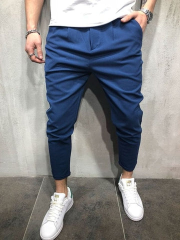 Brand Men Pants Hip Hop Harem Joggers Pants 2018 Male Trousers Mens Joggers Solid Shrink Ankle Pants Sweatpants M-4XL